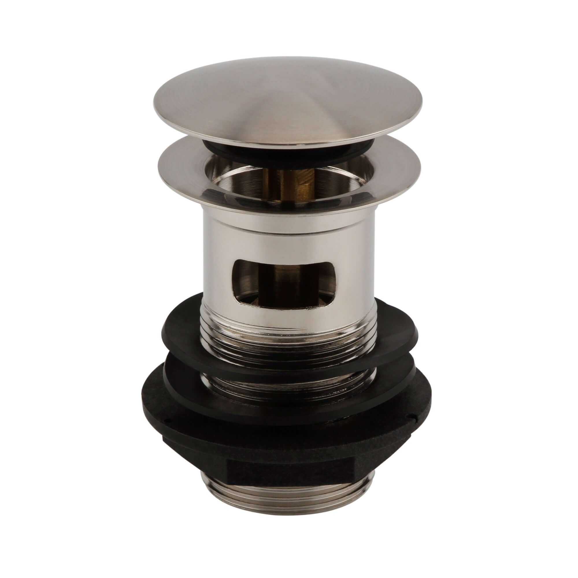 Buy Pop up basin waste round slotted - brushed nickel Online UK | HOUSE OF ENKI